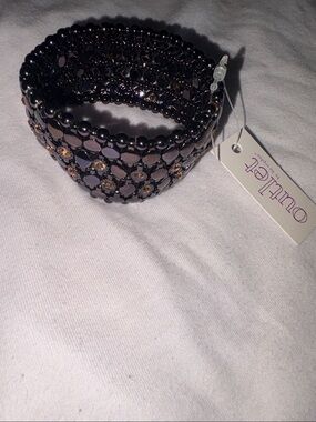 Hematite Crystal Stretch Lia Sophia Bracelet